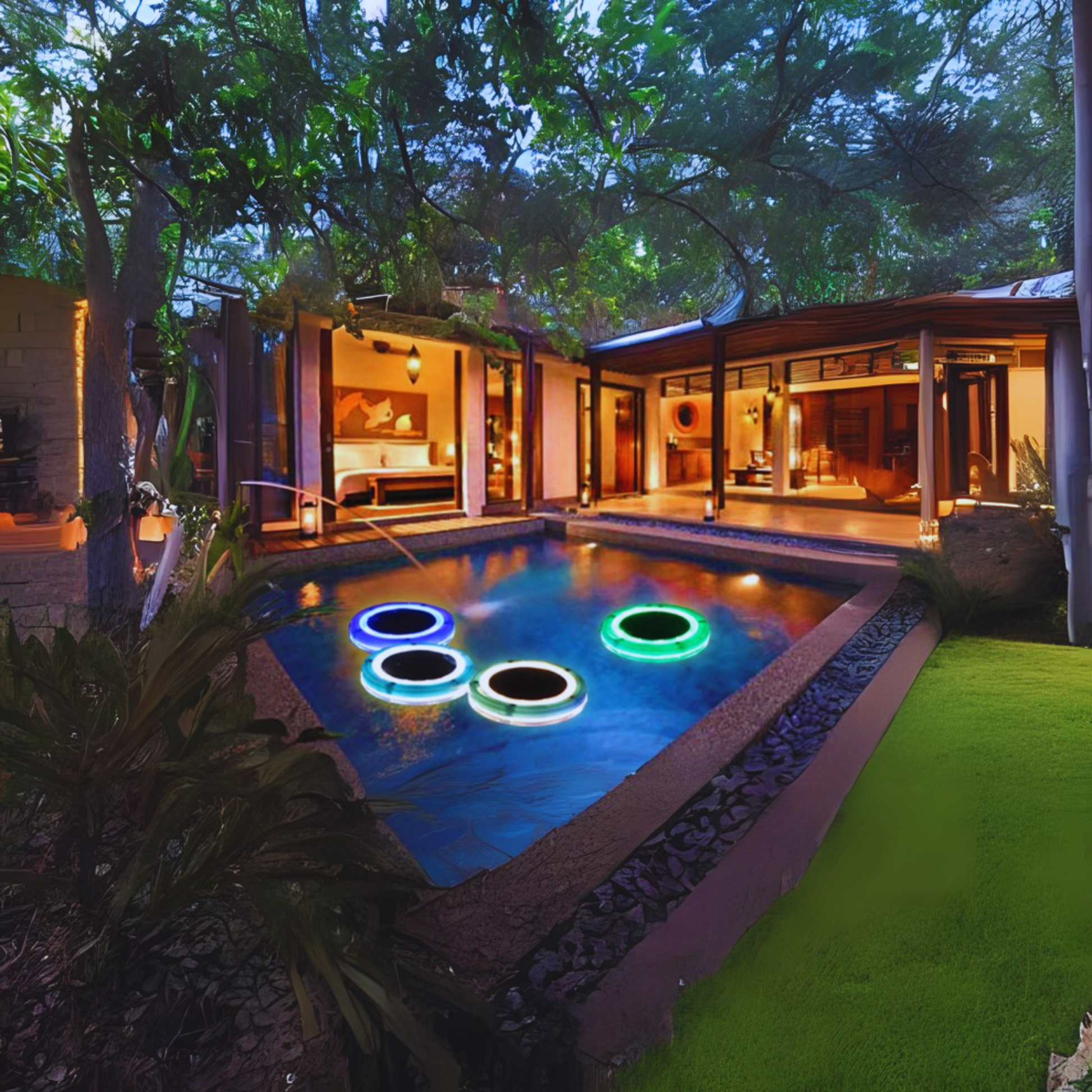 Solar Powered DMX LED Pool Light