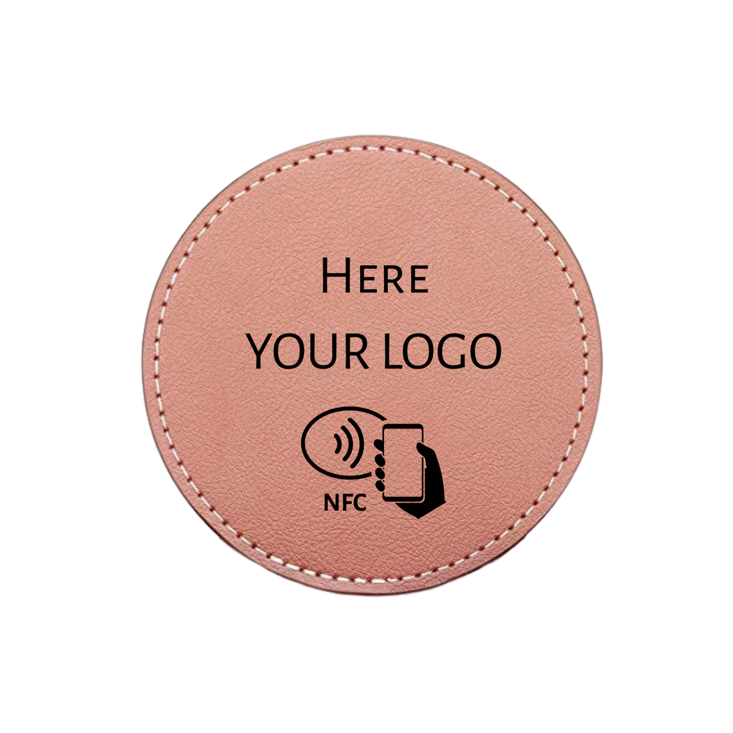 NFC PU Leather Coaster