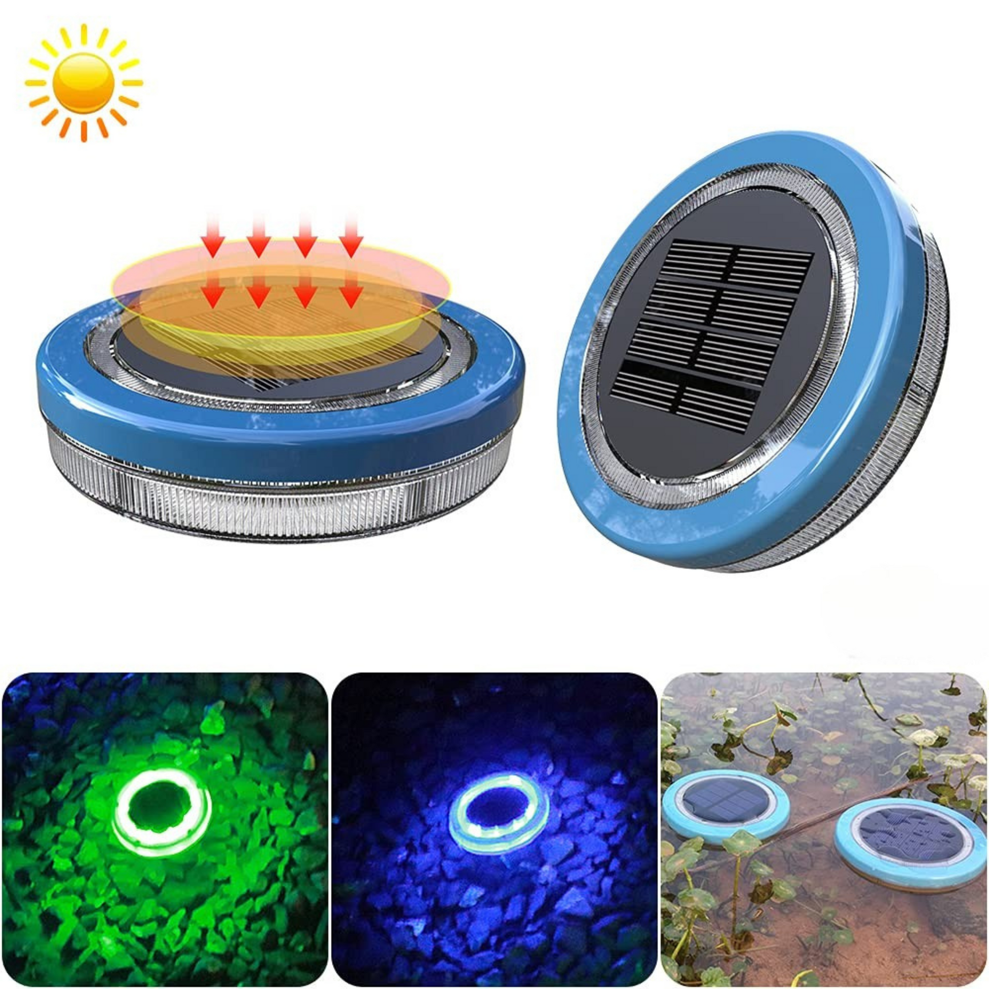 Solar Powered DMX LED Pool Light