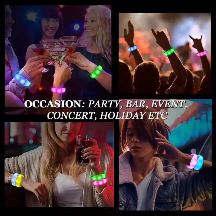 Adjustable LED Bracelets (100 TO 1000+ QTY - CLICK HERE)